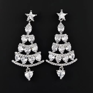 Trendy Christmas Tree Earrings