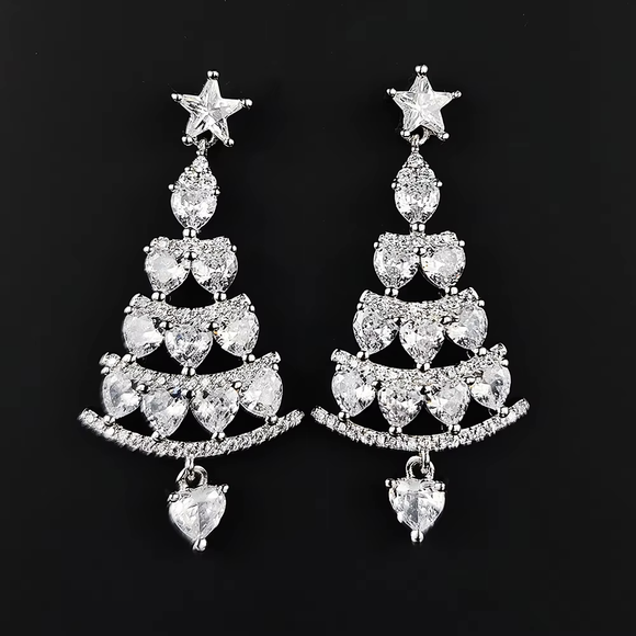 Trendy Christmas Tree Earrings