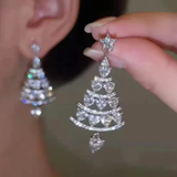 Trendy Christmas Tree Earrings