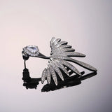 Luxury Wings Of Angels Silver Earrings