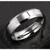 8mm Premium Men's Stainless Steel Titanium Eternity Rings