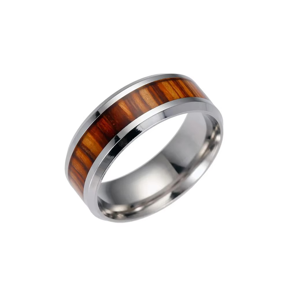 Mens Exotic Christmas or Anniversary Wood Ring