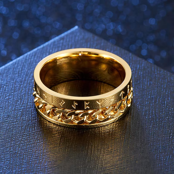 Men's Gold or Silver Eternity Ragnarok Ring