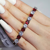 2MM 18CM Athena Red, White or Black Tennis Bracelet