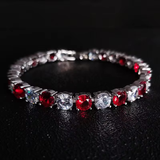 2MM 18CM Athena Red, White or Black Tennis Bracelet