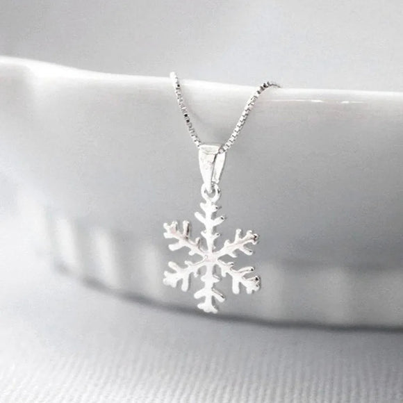Snowflakes 925 Sterling Silver Necklaces