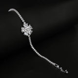 Unique Princess 5-Leaf Clover 925 Sterling Silver Bracelet