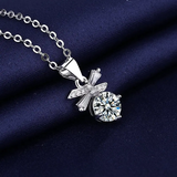 Luxury Ribbon Halo Anniversary Necklace