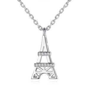 925 Sterling Silver Mini Eiffel Tower Necklace