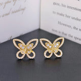 Trendy Gold, Rose or Silver Winner Butterfly Earrings