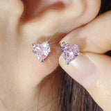Luxury White/Pink Mona Lisa Stud Earring