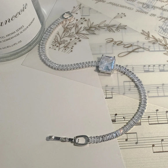 Silver Inspiration Rectangle Bracelet Bangle