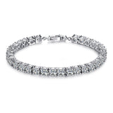 Classic Round 925 Sterling Silver 5mm Tennis Bracelet