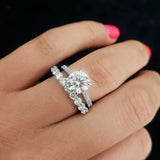 Forever Timeless 925 Sterling Silver Engagement Wedding Ring