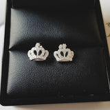 Crown Stud Earring 925 Sterling Silver