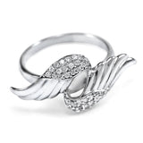 925 Sterling Silver Angel Wings Ring