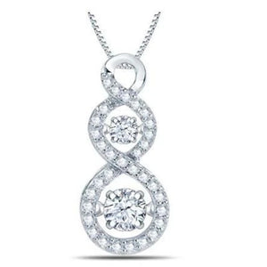 Luxury Round 925 Sterling Silver Necklace