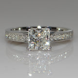 New Princess 925 Sterling Silver Engagement Ring