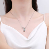 Luxury Bow Necklace 925 Sterling Silver