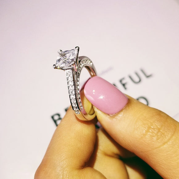Princess 925 Sterling Silver Ring