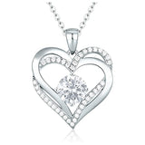 Double Love 925 Sterling Silver Double-layered Necklace